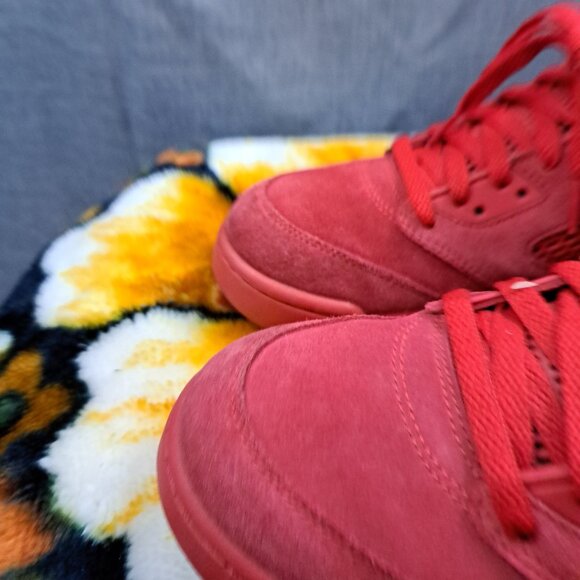 %Size 10.5 Men Nike Air Jordan 5 Retro Air Jordan Suede Retro Red AJ14 main image 5
